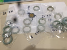 Load image into Gallery viewer, 100% natural type A green/white/yellow/dark green jadeite jade band ring F104 (Add on item, not sale individually.)