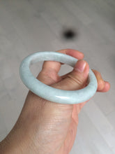 Load image into Gallery viewer, 56.9mm 100% natural Type A light green white jadeite jade bangle AD86-1030
