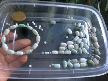 Load image into Gallery viewer, 100% natural green/white type A jadeite jade Capsule bead bracelet AE-bracelet