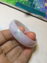 Load image into Gallery viewer, 50mm certified Type A 100% Natural green/purple/yellow (FU LU SHOU) Jadeite Jade bangle AS46-2626
