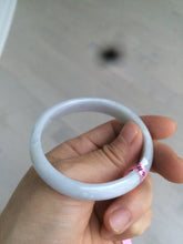 Load image into Gallery viewer, 51.3mm Certified Type A 100% Natural green light purple Jadeite Jade oval bangle AD53-3154