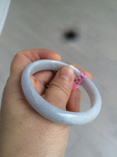 Load image into Gallery viewer, 51.3mm Certified Type A 100% Natural green light purple Jadeite Jade oval bangle AD53-3154