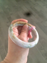 Load image into Gallery viewer, 57.7mm Certified 100% natural Type A green/brown/purple jadeite jade bangle R45-3374