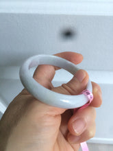 Load image into Gallery viewer, 51.3mm Certified Type A 100% Natural green light purple Jadeite Jade oval bangle AD53-3154