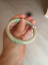 Load image into Gallery viewer, 59.5mm Certified Type A 100% Natural sunny green/yellow Jadeite Jade bangle D53-2599