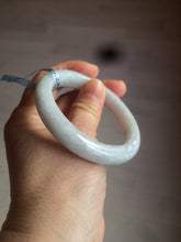 Load image into Gallery viewer, 52.4 mm Certified Type A 100% Natural white Jadeite Jade bangle D2-1408