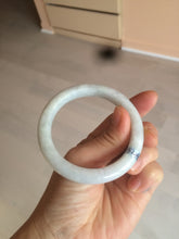 Load image into Gallery viewer, 52.4 mm Certified Type A 100% Natural white Jadeite Jade bangle D2-1408