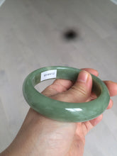Load image into Gallery viewer, 60.8mm certified 100% Natural green/yellow nephrite Jade bangle HT48-8448