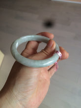 Load image into Gallery viewer, 55.4mm certified 100% natural green white jadeite jade bangle D1-1393