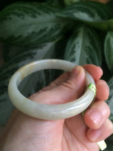 Load image into Gallery viewer, 54.7mm Certificated Type A 100% Natural yellow oval jadeite jade bangle AC37-8526