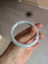Load image into Gallery viewer, 55.4mm certified 100% natural green white jadeite jade bangle D1-1393
