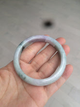 Load image into Gallery viewer, 54.5mm certified Type A 100% Natural green/purple/white  jadeite jade bangle AB69-9790