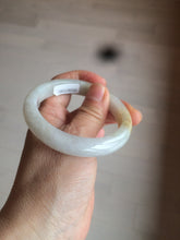 Load image into Gallery viewer, 52.6mm 100% natural certified green/white/yellow jadeite jade bangle W91-1957