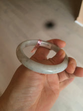 Load image into Gallery viewer, 55.4mm certified 100% natural green white jadeite jade bangle D1-1393