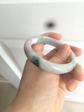 Load image into Gallery viewer, 54.5mm certified Type A 100% Natural green/purple/white  jadeite jade bangle AB69-9790