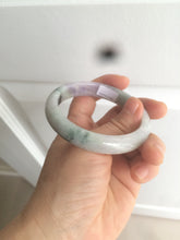 Load image into Gallery viewer, 54.5mm certified Type A 100% Natural green/purple/white  jadeite jade bangle AB69-9790
