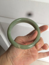 Load image into Gallery viewer, 60.8mm certified 100% Natural green/yellow nephrite Jade bangle HT48-8448