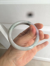 Load image into Gallery viewer, 54.5mm certified Type A 100% Natural green/purple/white  jadeite jade bangle AB69-9790