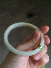 Load image into Gallery viewer, 54.7mm Certificated Type A 100% Natural yellow oval jadeite jade bangle AC37-8526