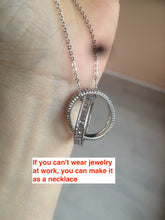 Load image into Gallery viewer, 1mm adjustable silver color stainless steel needle end necklace thin chains DIY supply XY5