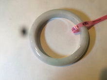 Load image into Gallery viewer, 57mm certified type A 100% Natural white green jadeite jade bangle AD52-9288
