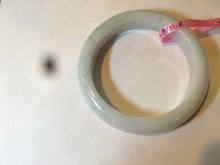 Load image into Gallery viewer, 57mm certified type A 100% Natural white green jadeite jade bangle AD52-9288