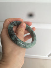 Load image into Gallery viewer, 55.5mm Certified 100% Natural type A dark green/green Jadeite Jade bangle AB68-9800