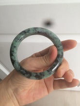 Load image into Gallery viewer, 55.5mm Certified 100% Natural type A dark green/green Jadeite Jade bangle AB68-9800