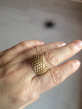 Load image into Gallery viewer, Fashion jewelry All new Stainless Steel Bird Nest band Ring size 8 1/2 FJ1