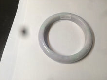 Load image into Gallery viewer, 55.5mm Certified Type A 100% Natural light green/white Jadeite Jade bangle AM58-4204