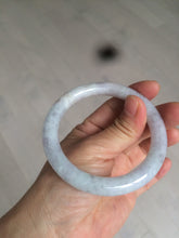 Load image into Gallery viewer, 55.7mm certified 100% natural green/white/purple/yellow(FU LU SHOU) round cut jadeite jade bangle U94-8994