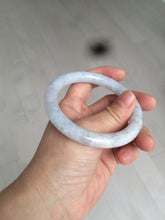 Load image into Gallery viewer, 55.7mm certified 100% natural green/white/purple/yellow(FU LU SHOU) round cut jadeite jade bangle U94-8994