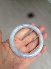 Load image into Gallery viewer, 55.7mm certified 100% natural green/white/purple/yellow(FU LU SHOU) round cut jadeite jade bangle U94-8994