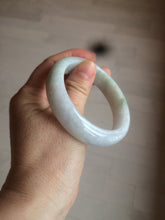 Load image into Gallery viewer, 55.7mm certified 100% natural Type A  green/white/purple jadeite jade bangle AF14-8935