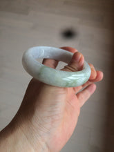Load image into Gallery viewer, 55.7mm certified 100% natural Type A  green/white/purple jadeite jade bangle AF14-8935