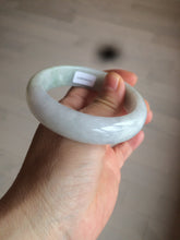 Load image into Gallery viewer, 55.7mm certified 100% natural Type A  green/white/purple jadeite jade bangle AF14-8935