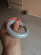 Load image into Gallery viewer, 55.7mm certified 100% natural Type A  green/white/purple jadeite jade bangle AF14-8935