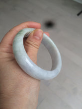 Load image into Gallery viewer, 55.7mm certified 100% natural Type A  green/white/purple jadeite jade bangle AF14-8935