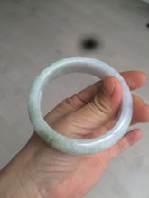 Load image into Gallery viewer, 55.7mm certified 100% natural Type A  green/white/purple jadeite jade bangle AF14-8935