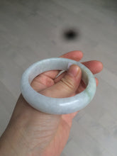 Load image into Gallery viewer, 55.7mm certified 100% natural Type A  green/white/purple jadeite jade bangle AF14-8935