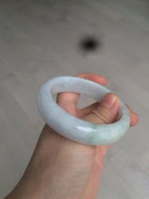 Load image into Gallery viewer, 55.7mm certified 100% natural Type A  green/white/purple jadeite jade bangle AF14-8935