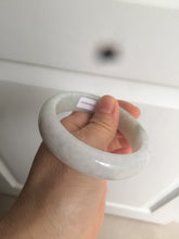 Load image into Gallery viewer, 55.7mm certified 100% natural Type A  green/white/purple jadeite jade bangle AF14-8935