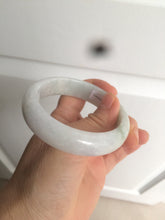 Load image into Gallery viewer, 55.7mm certified 100% natural Type A  green/white/purple jadeite jade bangle AF14-8935