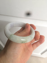 Load image into Gallery viewer, 55.7mm certified 100% natural Type A  green/white/purple jadeite jade bangle AF14-8935