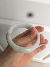 Load image into Gallery viewer, 55.7mm certified 100% natural Type A  green/white/purple jadeite jade bangle AF14-8935