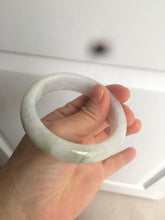 Load image into Gallery viewer, 55.7mm certified 100% natural Type A  green/white/purple jadeite jade bangle AF14-8935