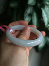 Load image into Gallery viewer, 50-52 mm Type A 100% Natural light green/white Jadeite Jade baby/little kids/small adult hand AB11-1/2/3