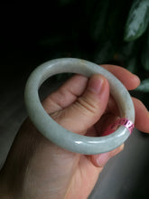 Load image into Gallery viewer, 50-52 mm Type A 100% Natural light green/white Jadeite Jade baby/little kids/small adult hand AB11-1/2/3