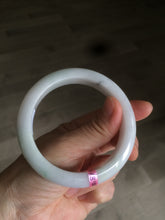 Load image into Gallery viewer, 58mm Certified Type A 100% Natural green/white Jadeite Jade bangle AB57-9281