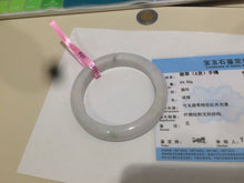 Load image into Gallery viewer, 58mm Certified Type A 100% Natural green/white Jadeite Jade bangle AB57-9281